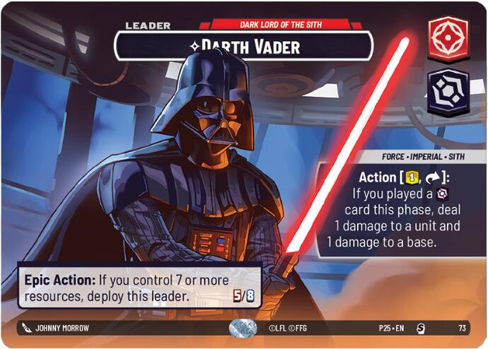 Darth Vader (73) - Dark Lord of the Sith (73) [Organized Play Promos] | Cards and Coasters CA