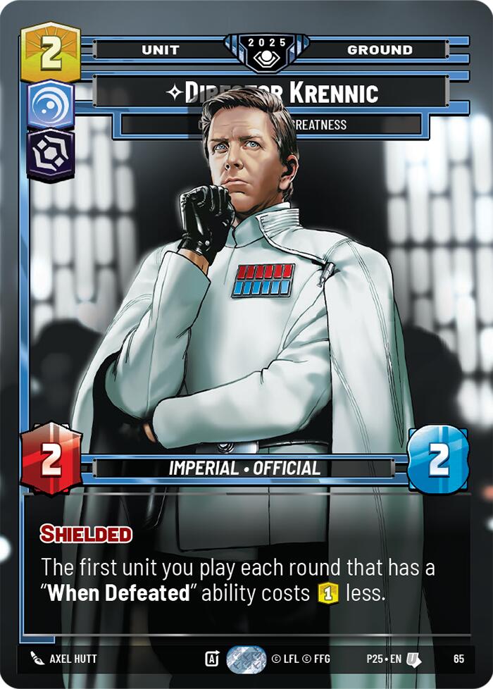 Director Krennic (65) - On the Verge of Greatness (65) [Organized Play Promos] | Cards and Coasters CA