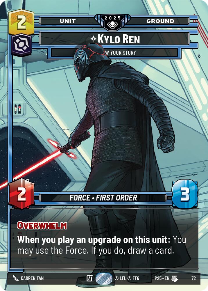 Kylo Ren - I Know Your Story (72) (72) [Organized Play Promos] | Cards and Coasters CA