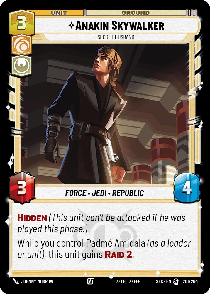 Anakin Skywalker (201/264) - Secret Husband (201/264) [Secrets of Power] | Cards and Coasters CA