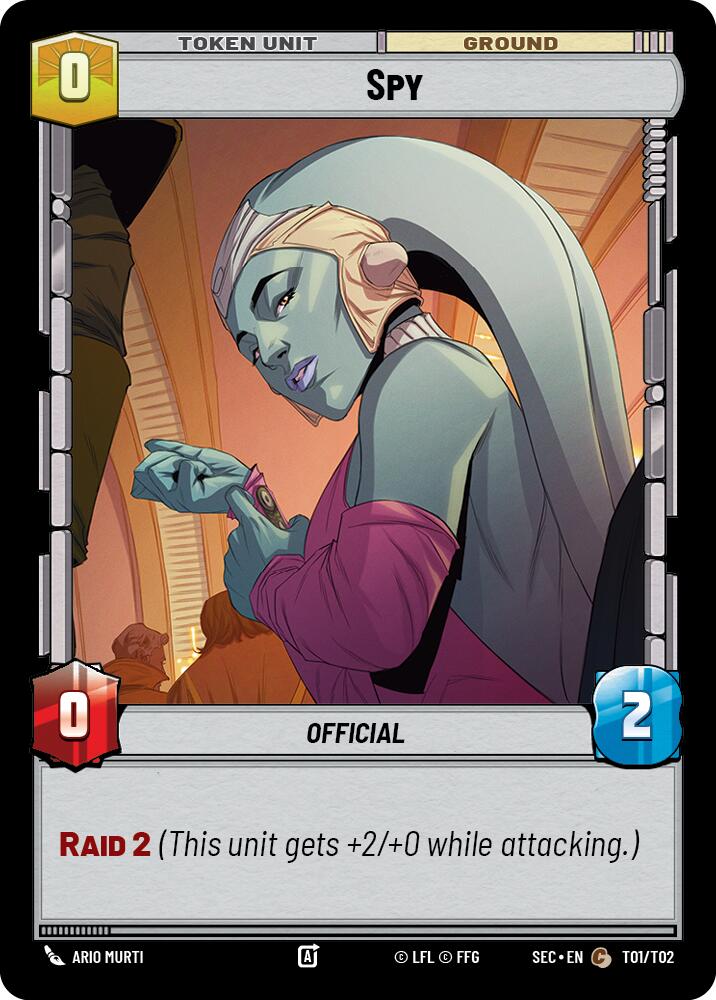 Spy (T01) (T01) [Secrets of Power] | Cards and Coasters CA