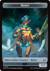 Robot // Lander (0007) Double-Sided Token [Edge of Eternities Tokens] | Cards and Coasters CA