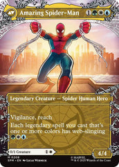 Peter Parker (0208) (Borderless) [Marvel's Spider-Man] | Cards and Coasters CA