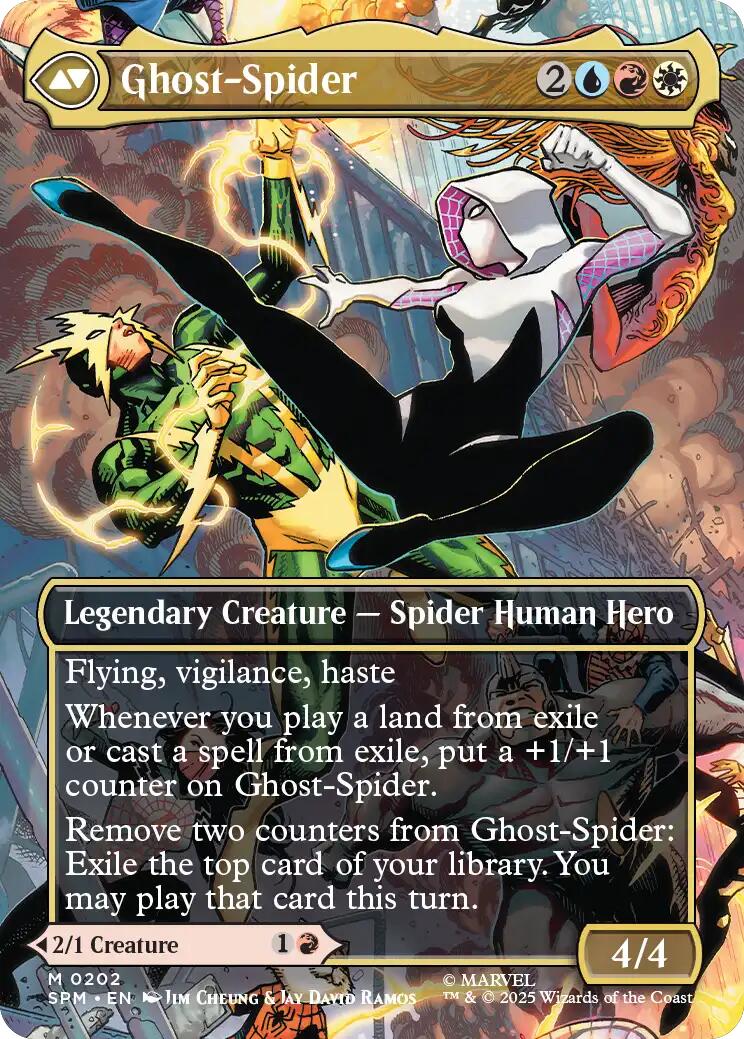 Gwen Stacy (0202) (Borderless) [Marvel's Spider-Man] | Cards and Coasters CA