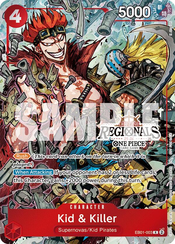 Kid & Killer (Offline Regional Participation Pack 2025 Vol.2) [One Piece Promotion Cards] | Cards and Coasters CA