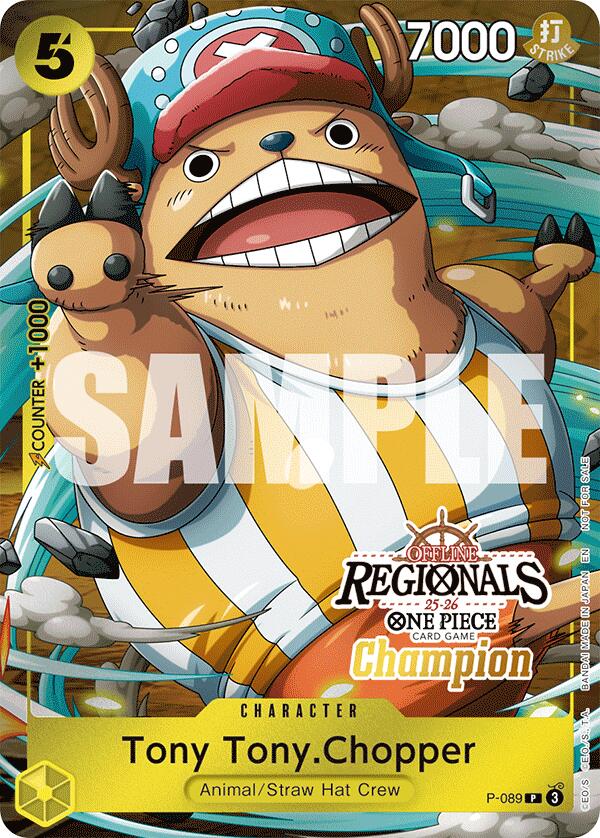 Tony Tony.Chopper (Offline Regional Champion Card Set 2025 Vol.2) [One Piece Promotion Cards] | Cards and Coasters CA