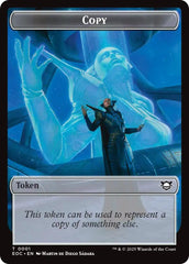 Copy // Golem (0012) Double-Sided Token [Edge of Eternities Commander Tokens] | Cards and Coasters CA