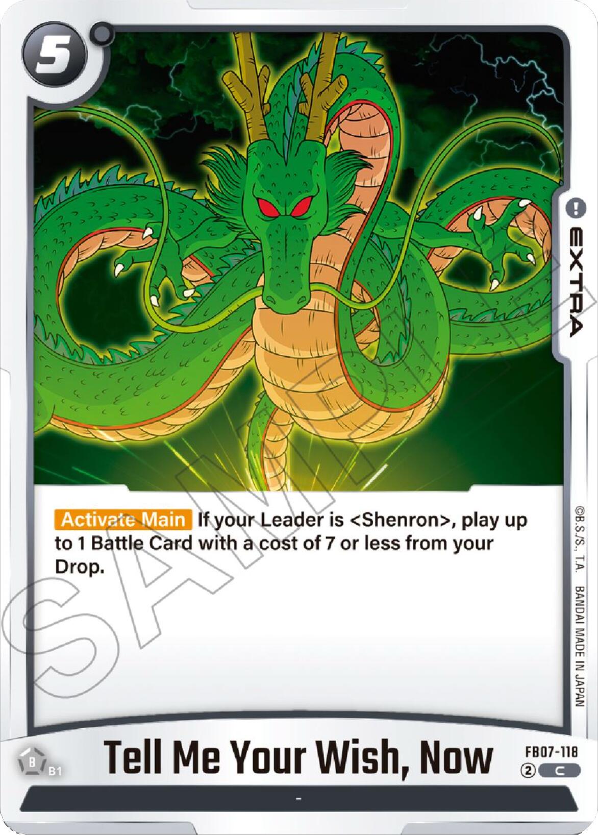Tell Me Your Wish, Now [Wish For Shenron] | Cards and Coasters CA