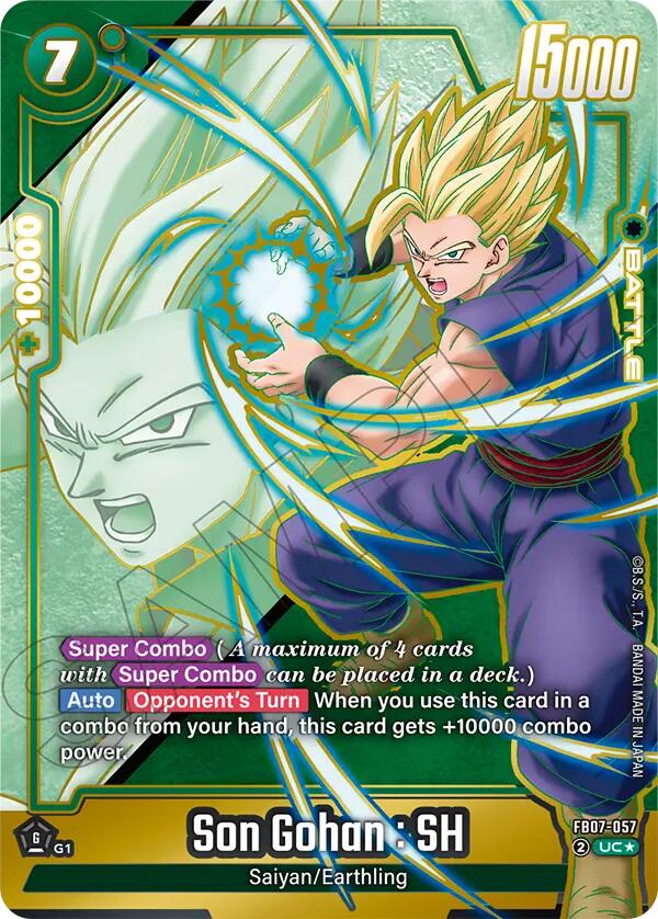 Son Gohan : SH (FB07-057) (Alternate Art) [Wish For Shenron] | Cards and Coasters CA