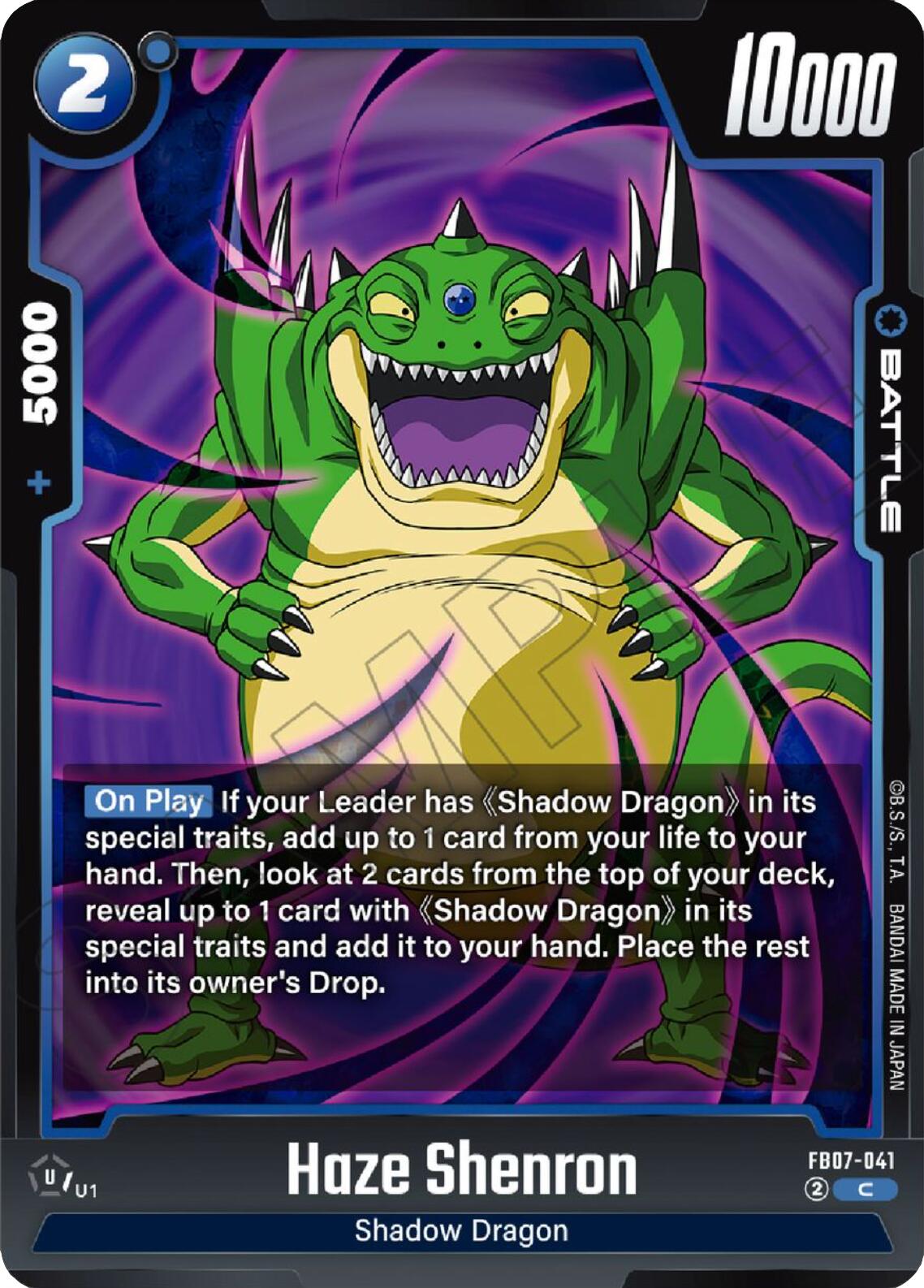 Haze Shenron [Wish For Shenron] | Cards and Coasters CA