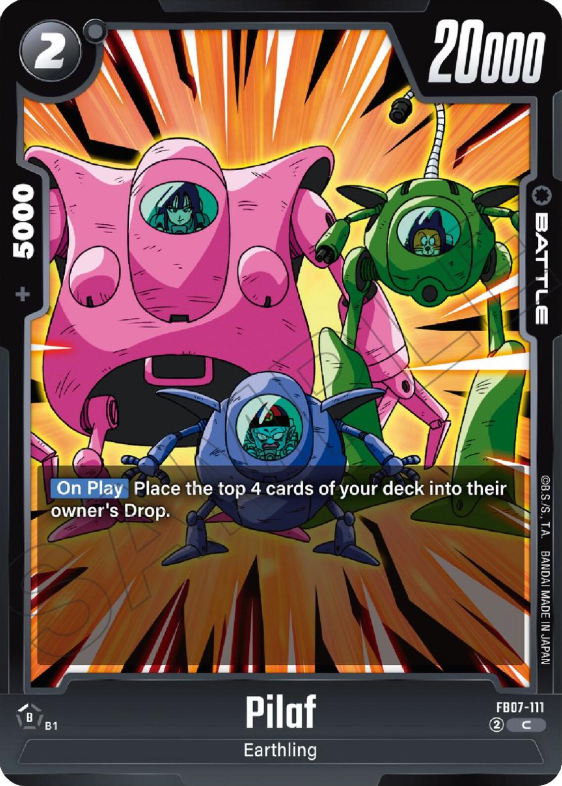 Pilaf [Wish For Shenron] | Cards and Coasters CA