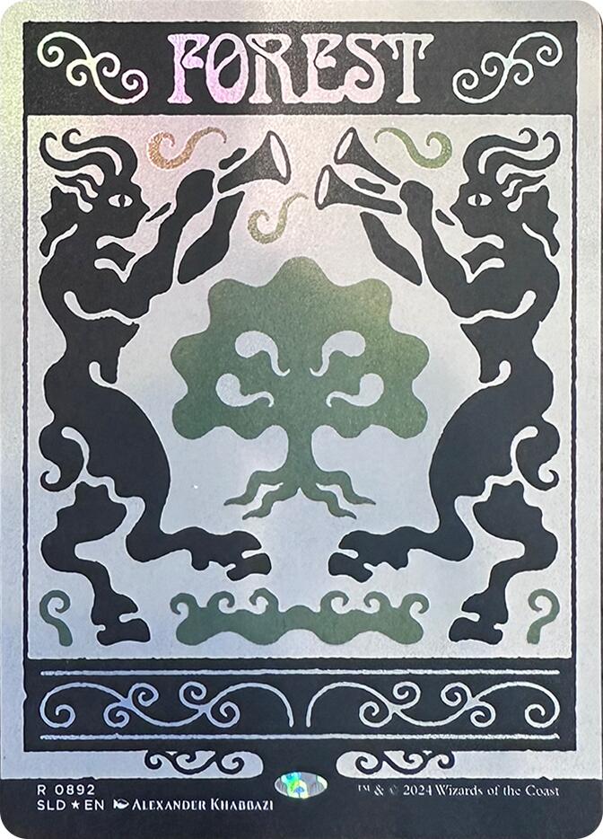 Forest (0892) (Rainbow Foil) [Secret Lair Drop Series] | Cards and Coasters CA
