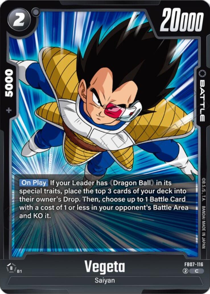 Vegeta [Wish For Shenron] | Cards and Coasters CA