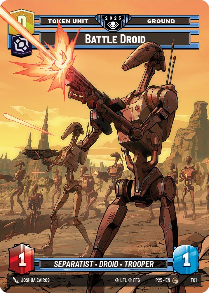 Battle Droid // Clone Trooper (T01 // T03) (T01 // T03) [Organized Play Promos] | Cards and Coasters CA
