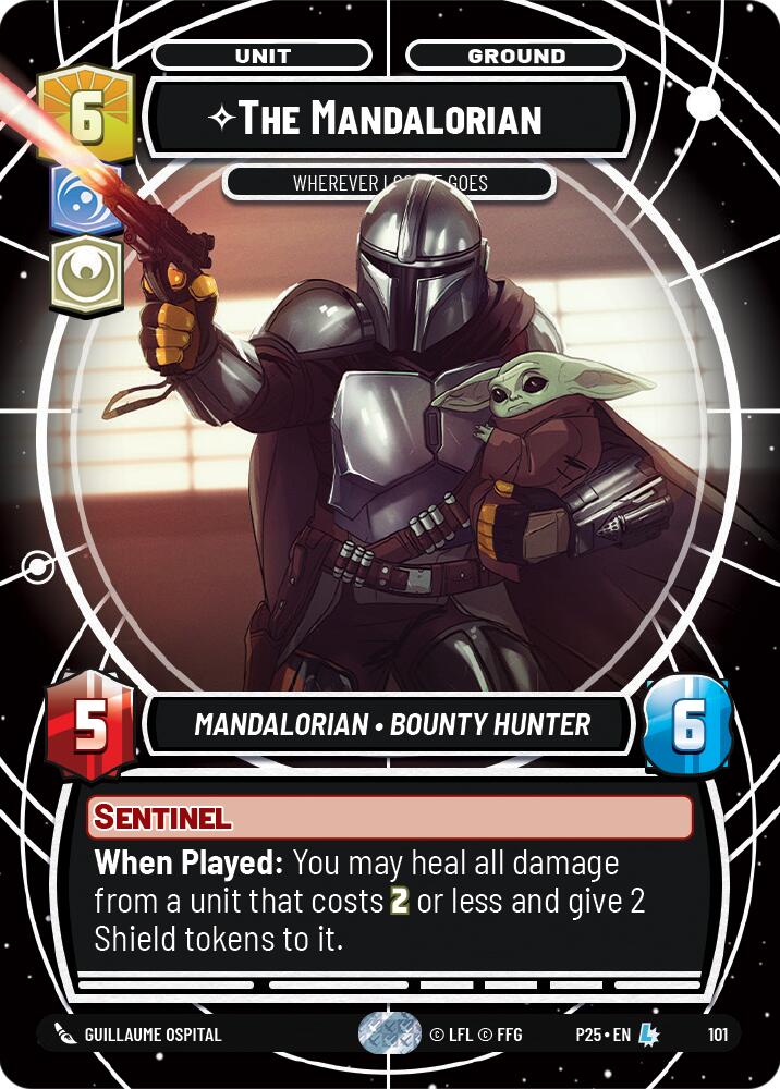 The Mandalorian (101) - Wherever I Go, He Goes (101) [Organized Play Promos] | Cards and Coasters CA