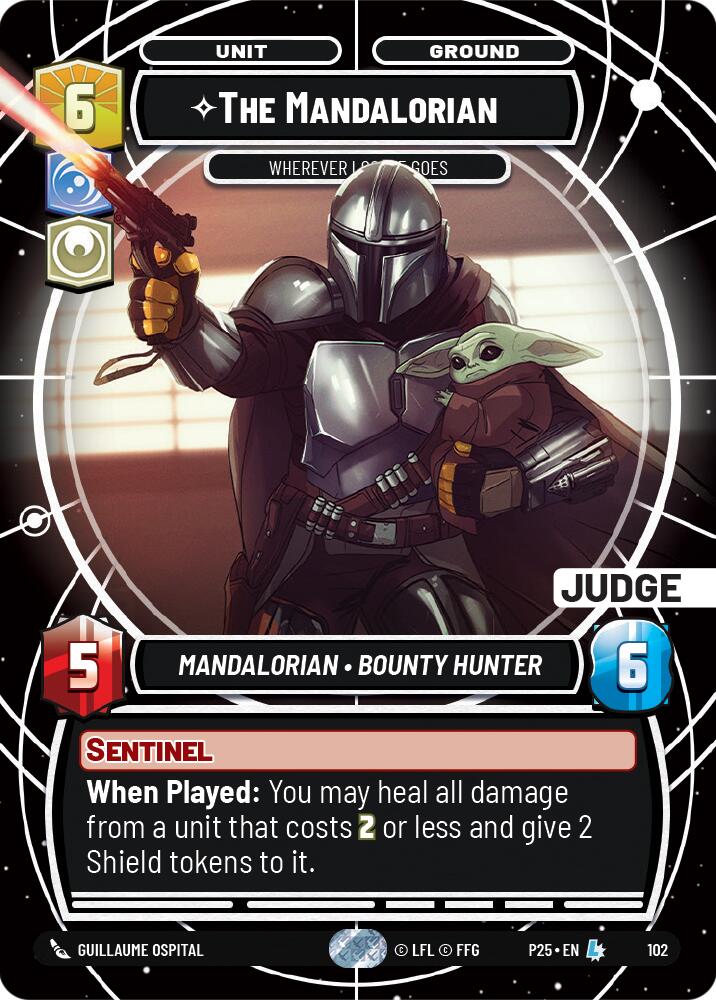 The Mandalorian (101) - Wherever I Go, He Goes (101) [Judge Promos] | Cards and Coasters CA