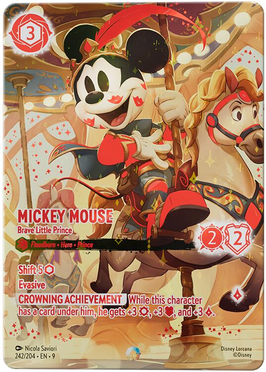 Mickey Mouse - Brave Little Prince (Iconic) (242/204) [Fabled] | Cards and Coasters CA