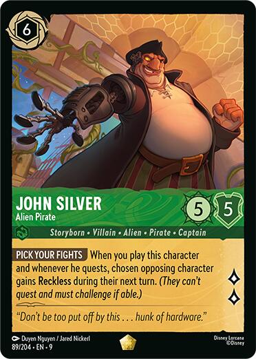John Silver - Alien Pirate (89/204) [Fabled] | Cards and Coasters CA