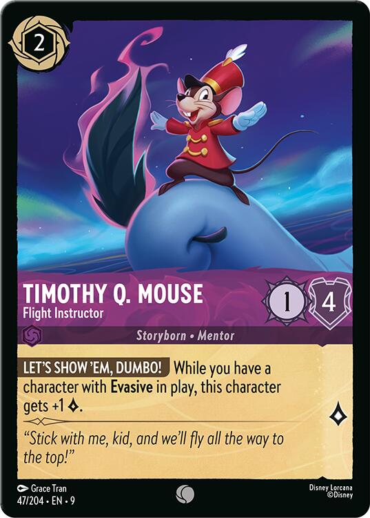 Timothy Q. Mouse - Flight Instructor (47/204) [Fabled] | Cards and Coasters CA