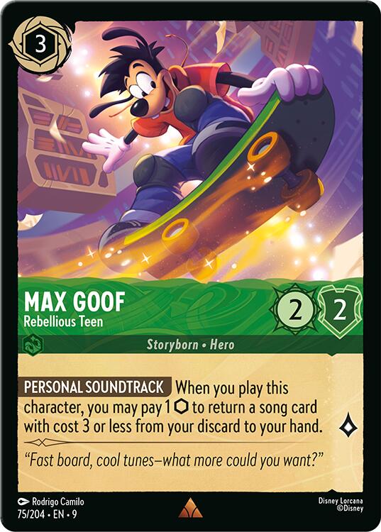Max Goof - Rebellious Teen (75/204) [Fabled] | Cards and Coasters CA