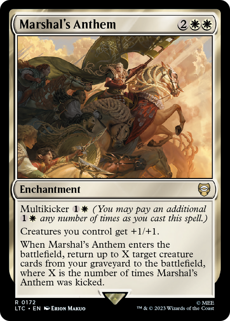 Marshal's Anthem [The Lord of the Rings: Tales of Middle-Earth Commander] | Cards and Coasters CA