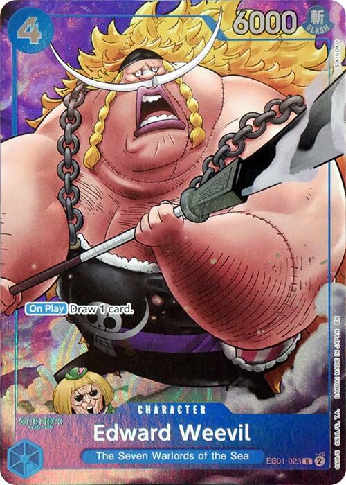 Edward Weevil (Seven Warlords of the Sea Binder Set) [One Piece Promotion Cards] | Cards and Coasters CA