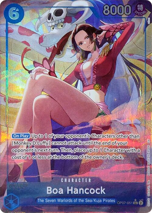 Boa Hancock (Seven Warlords of the Sea Binder Set) (Alternate Art) [One Piece Promotion Cards] | Cards and Coasters CA