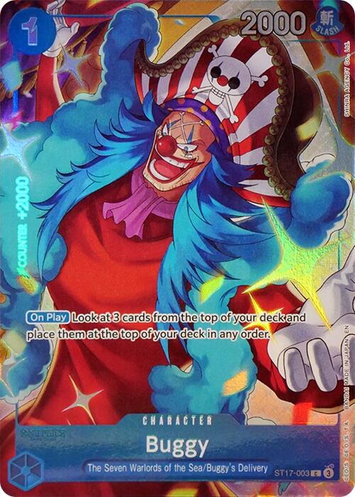 Buggy (Seven Warlords of the Sea Binder Set) [One Piece Promotion Cards] | Cards and Coasters CA