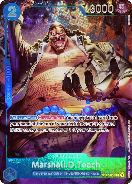 Marshall.D.Teach (Seven Warlords of the Sea Binder Set) [One Piece Promotion Cards] | Cards and Coasters CA