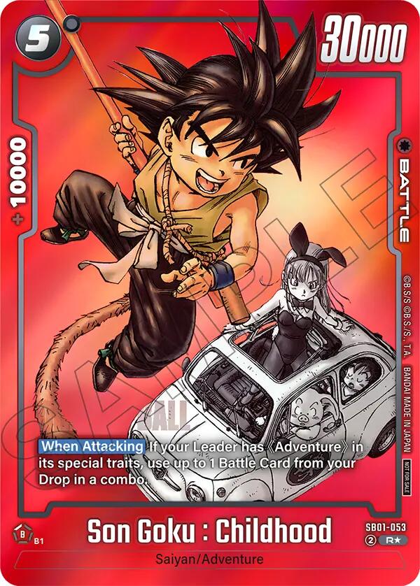 Son Goku : Childhood (SB01-053) (Limited Pack MANGA Version 01) [Tournament and Championship Promos] | Cards and Coasters CA