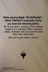 Blank Hero Token [FINAL FANTASY Tokens] | Cards and Coasters CA