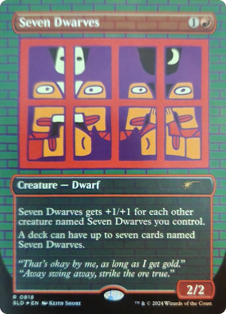 Seven Dwarves (0818) (Rainbow Foil) [Secret Lair Drop Series] | Cards and Coasters CA