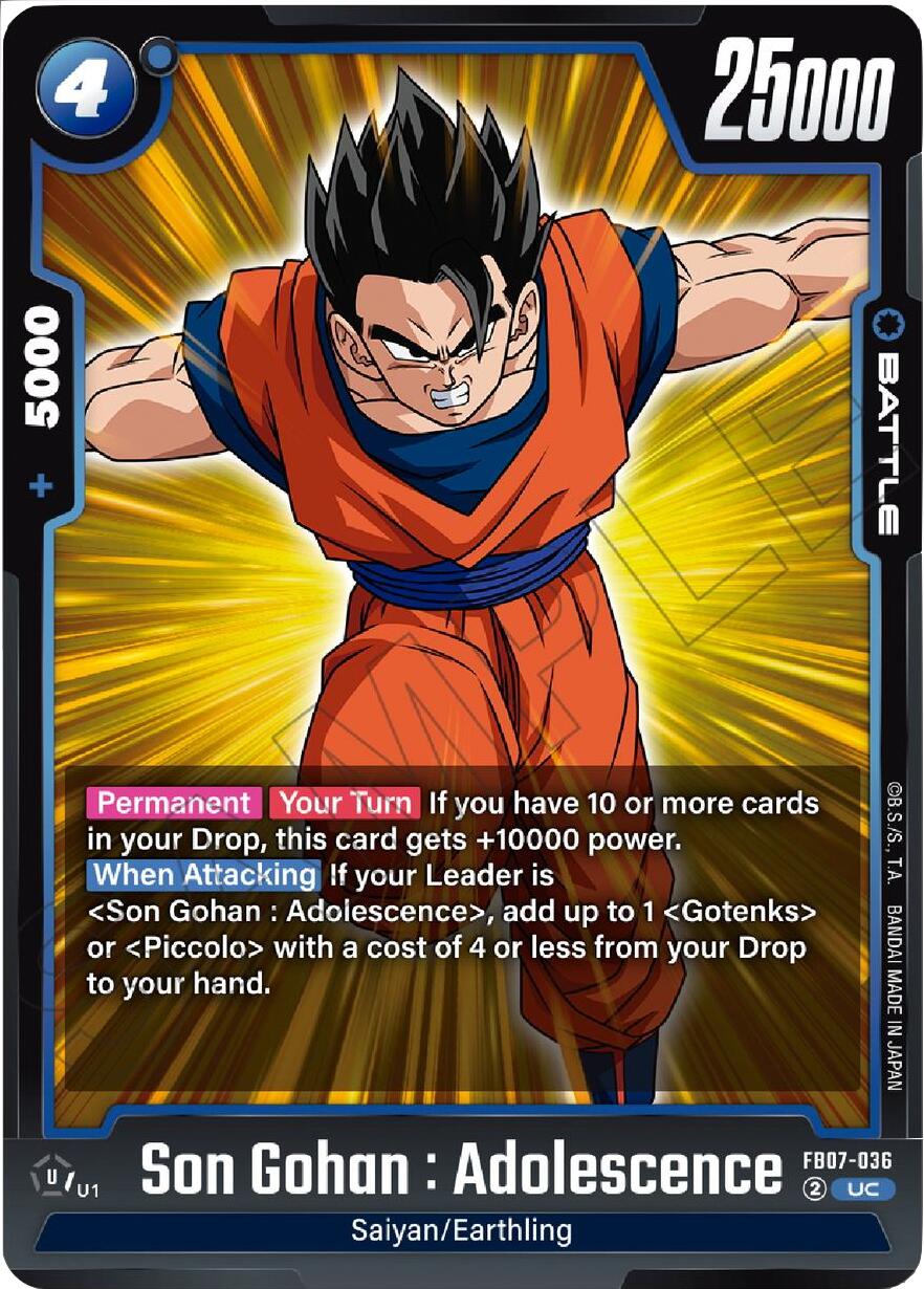 Son Gohan : Adolescence [Wish For Shenron] | Cards and Coasters CA