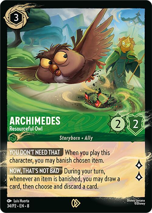 Archimedes - Resourceful Owl (34/P2) [Promo Cards] | Cards and Coasters CA