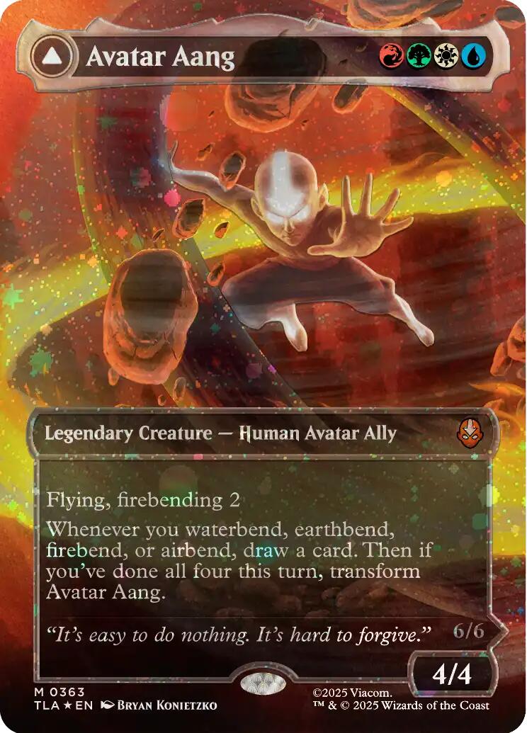 Avatar Aang (Raised Foil) [Avatar: The Last Airbender] | Cards and Coasters CA
