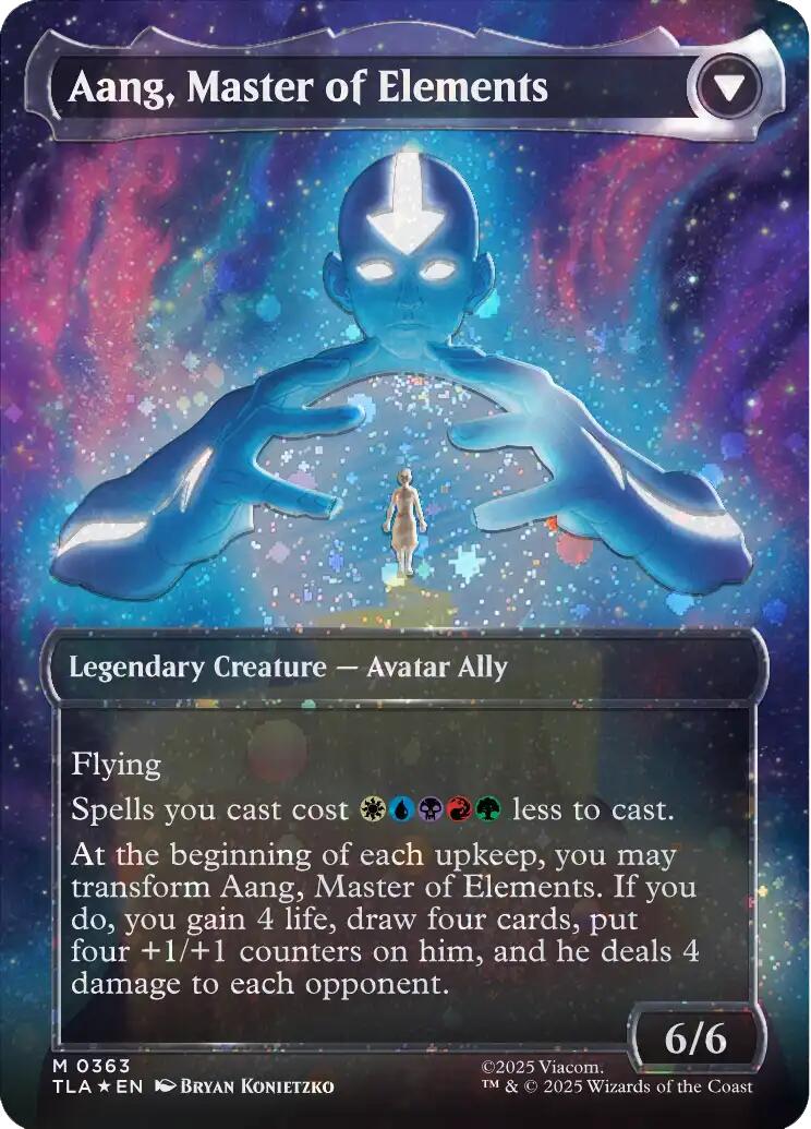 Avatar Aang (Raised Foil) [Avatar: The Last Airbender] | Cards and Coasters CA