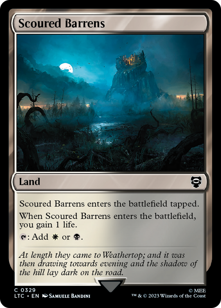 Scoured Barrens [The Lord of the Rings: Tales of Middle-Earth Commander] | Cards and Coasters CA