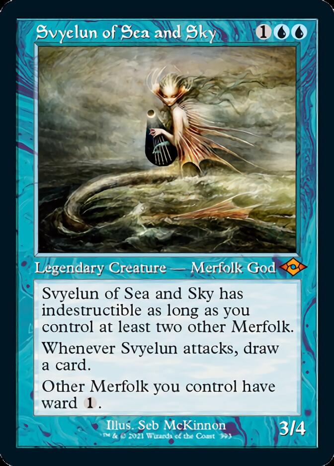 Svyelun of Sea and Sky (Retro Foil Etched) [Modern Horizons 2] | Cards and Coasters CA