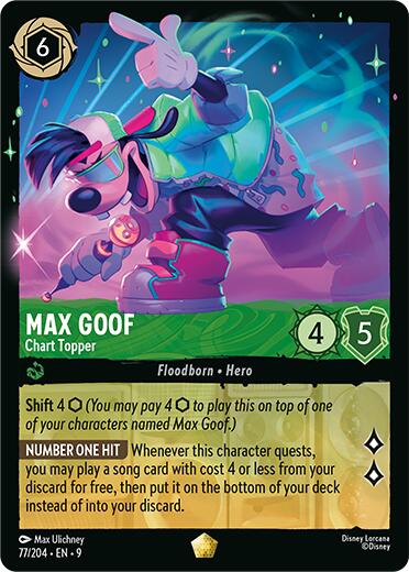 Max Goof - Chart Topper (77/204) [Fabled] | Cards and Coasters CA