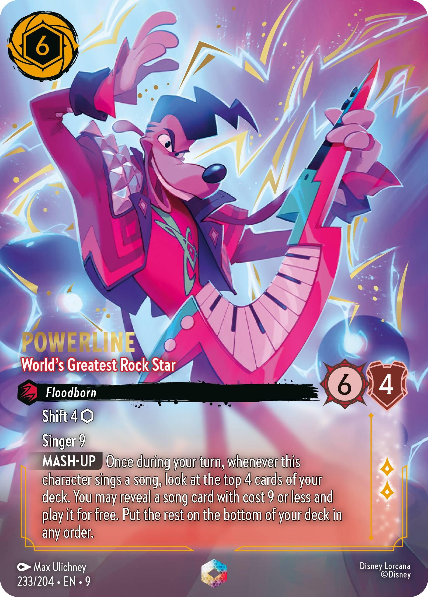 Powerline - World's Greatest Rock Star (Enchanted) (233/204) [Fabled] | Cards and Coasters CA