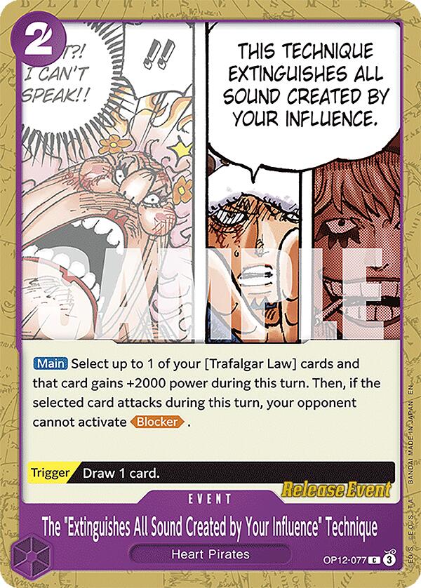 The "Extinguishes All Sound Created by Your Influence" Technique [Legacy of the Master Release Event Cards] | Cards and Coasters CA