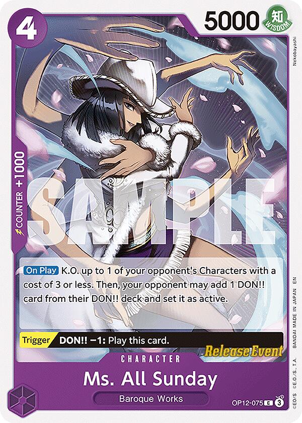 Ms. All Sunday [Legacy of the Master Release Event Cards] | Cards and Coasters CA