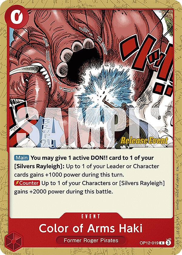 Color of Arms Haki [Legacy of the Master Release Event Cards] | Cards and Coasters CA