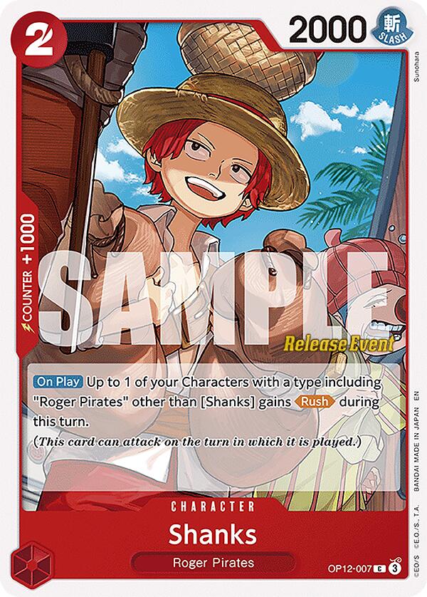Shanks [Legacy of the Master Release Event Cards] | Cards and Coasters CA
