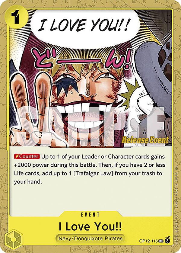 I Love You!! [Legacy of the Master Release Event Cards] | Cards and Coasters CA