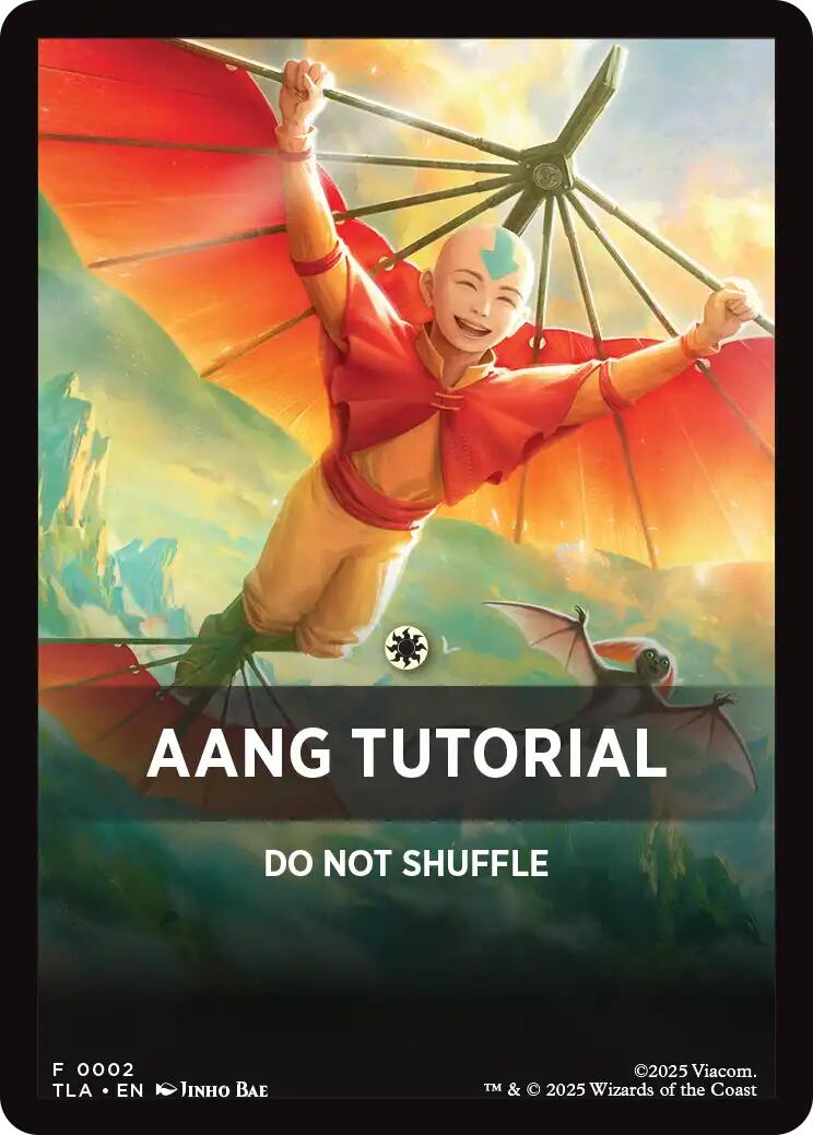Aang Tutorial Theme Card [Avatar: The Last Airbender Tokens] | Cards and Coasters CA