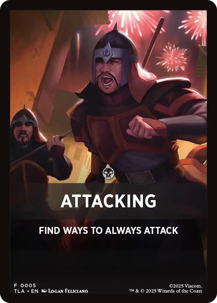 Attacking Theme Card [Avatar: The Last Airbender Tokens] | Cards and Coasters CA