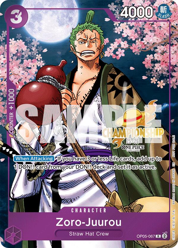Zoro-Juurou (CS 25-26 Event Pack) [One Piece Promotion Cards] | Cards and Coasters CA