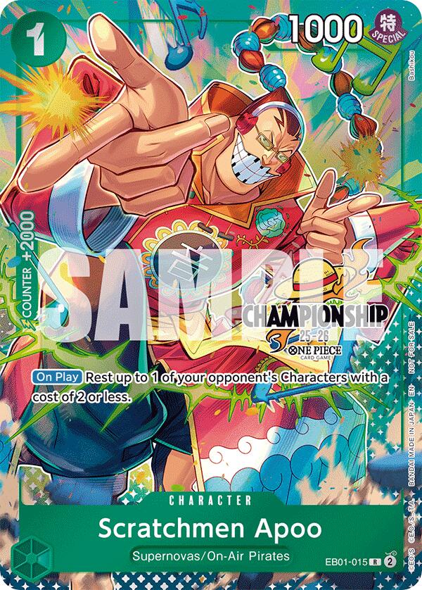 Scratchmen Apoo (CS 25-26 Celebration Pack) [One Piece Promotion Cards] | Cards and Coasters CA