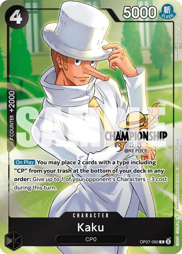 Kaku (CS 25-26 Celebration Pack) [One Piece Promotion Cards] | Cards and Coasters CA